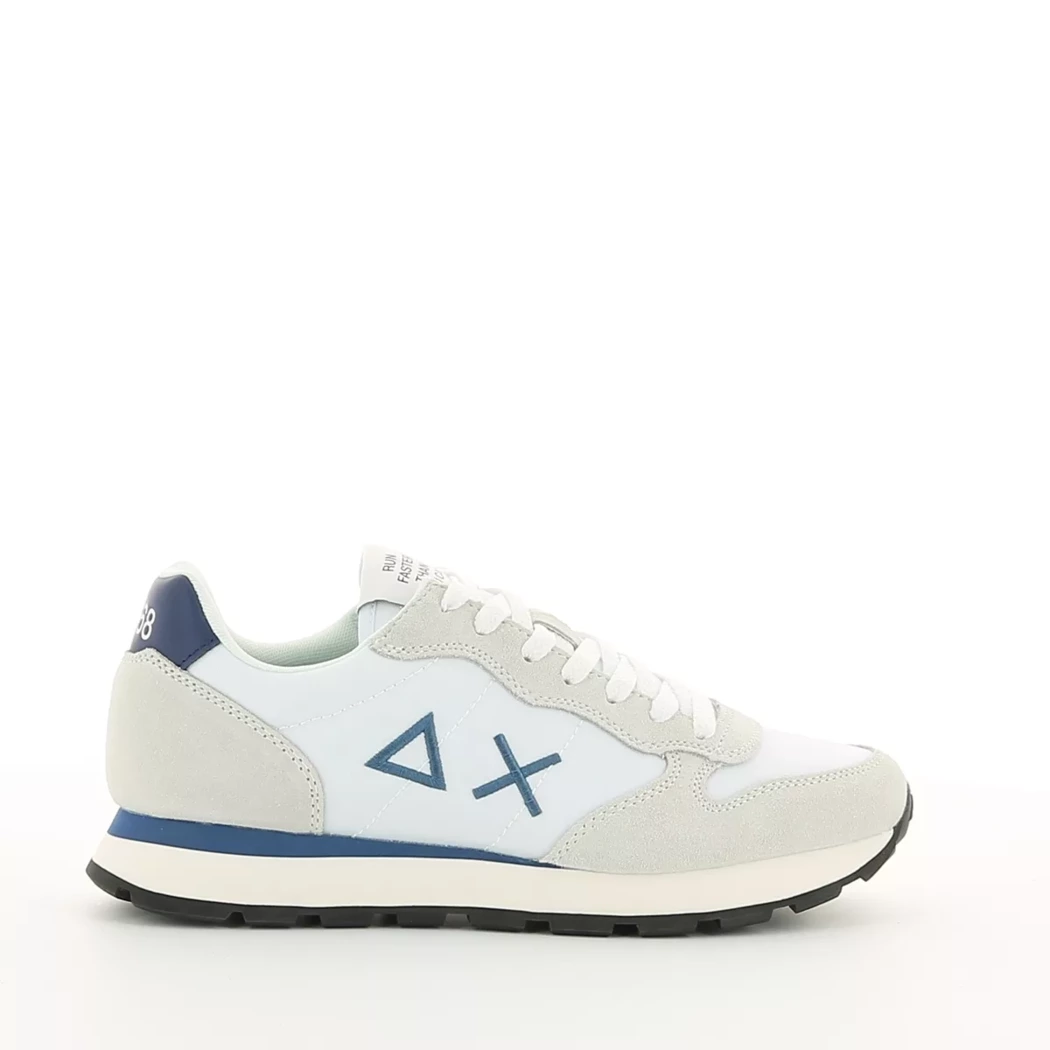 Image (2) de la chaussures Sun68 - Baskets Blanc en Cuir nubuck