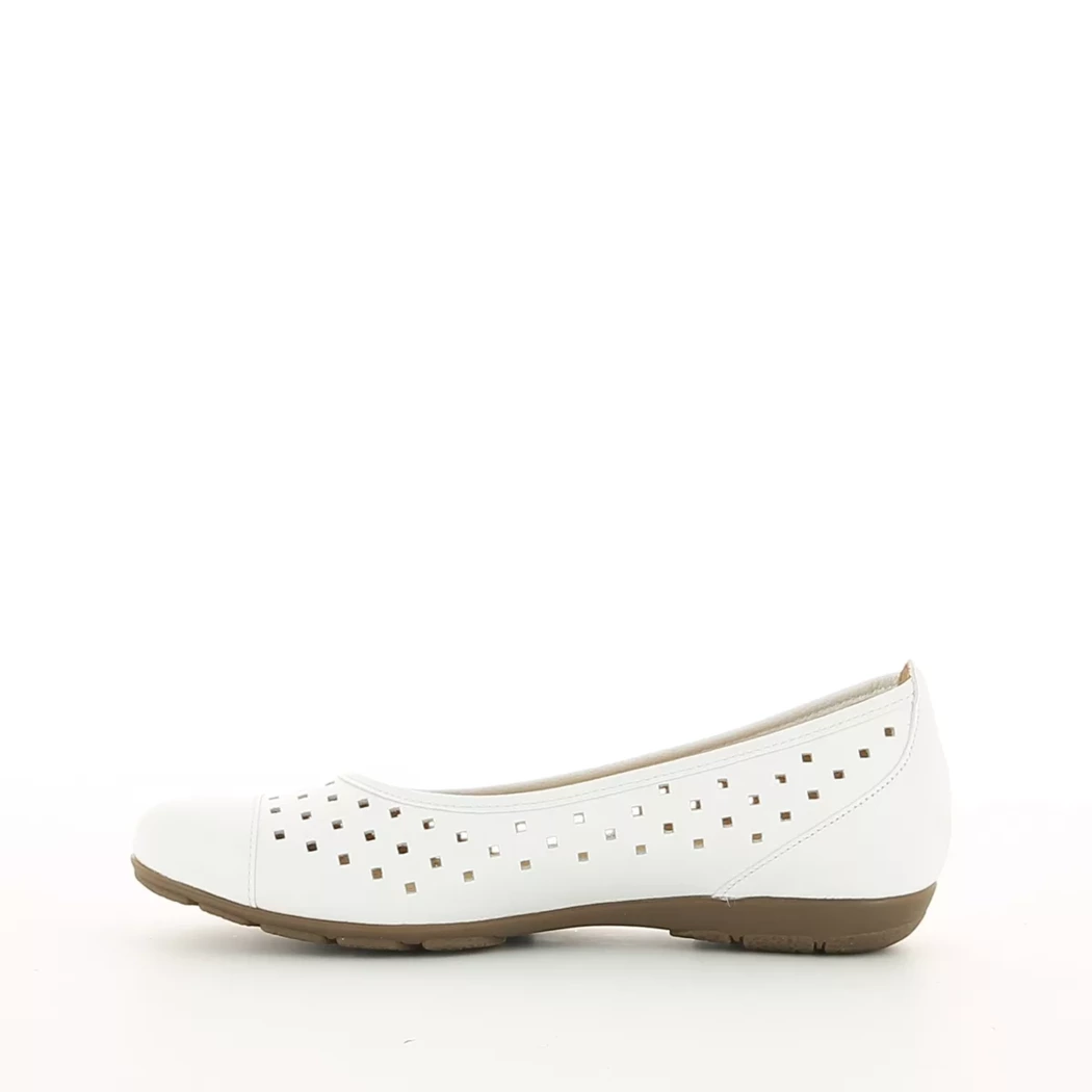 Image (4) de la chaussures Gabor. - Ballerines Blanc en Cuir