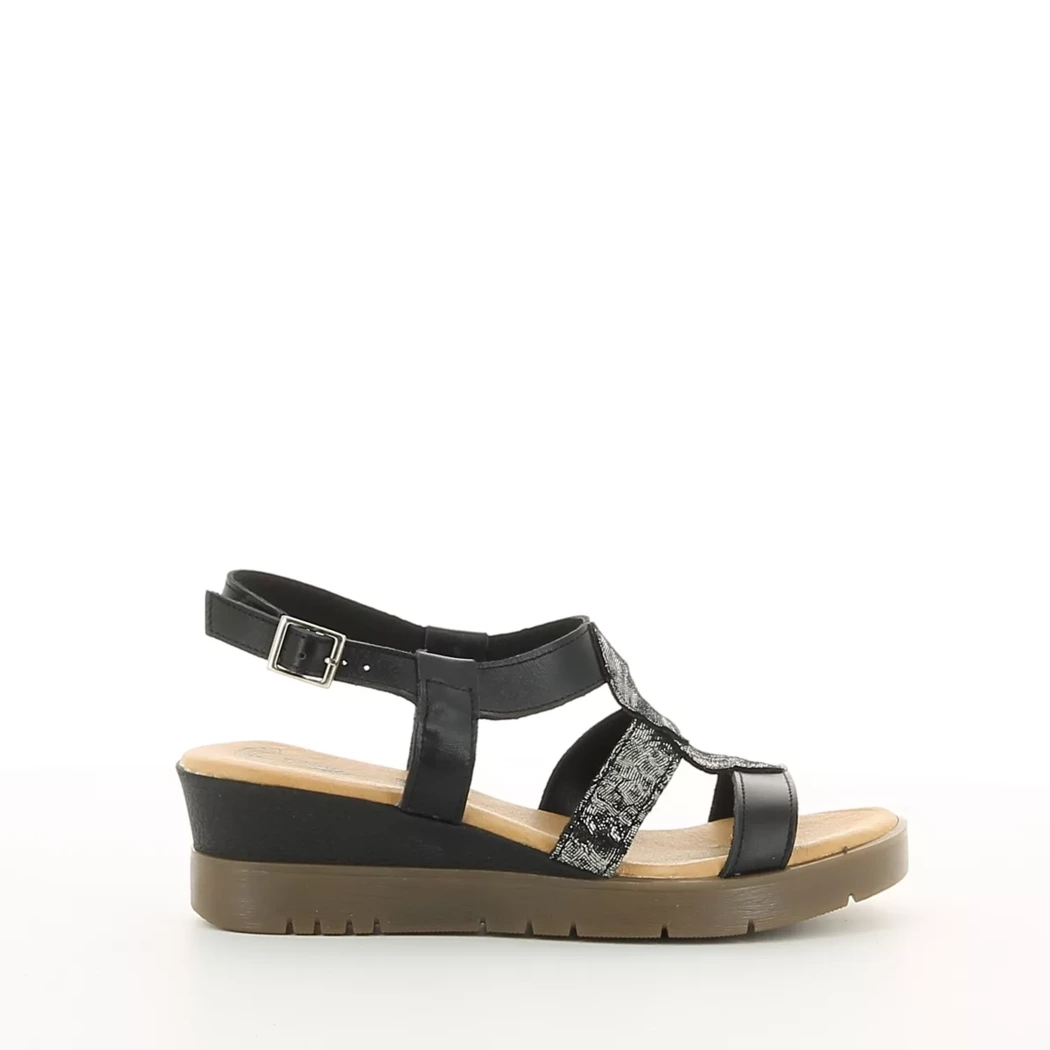 Image (2) de la chaussures Desir de Fuite - Sandales et Nu-Pieds Noir en Cuir