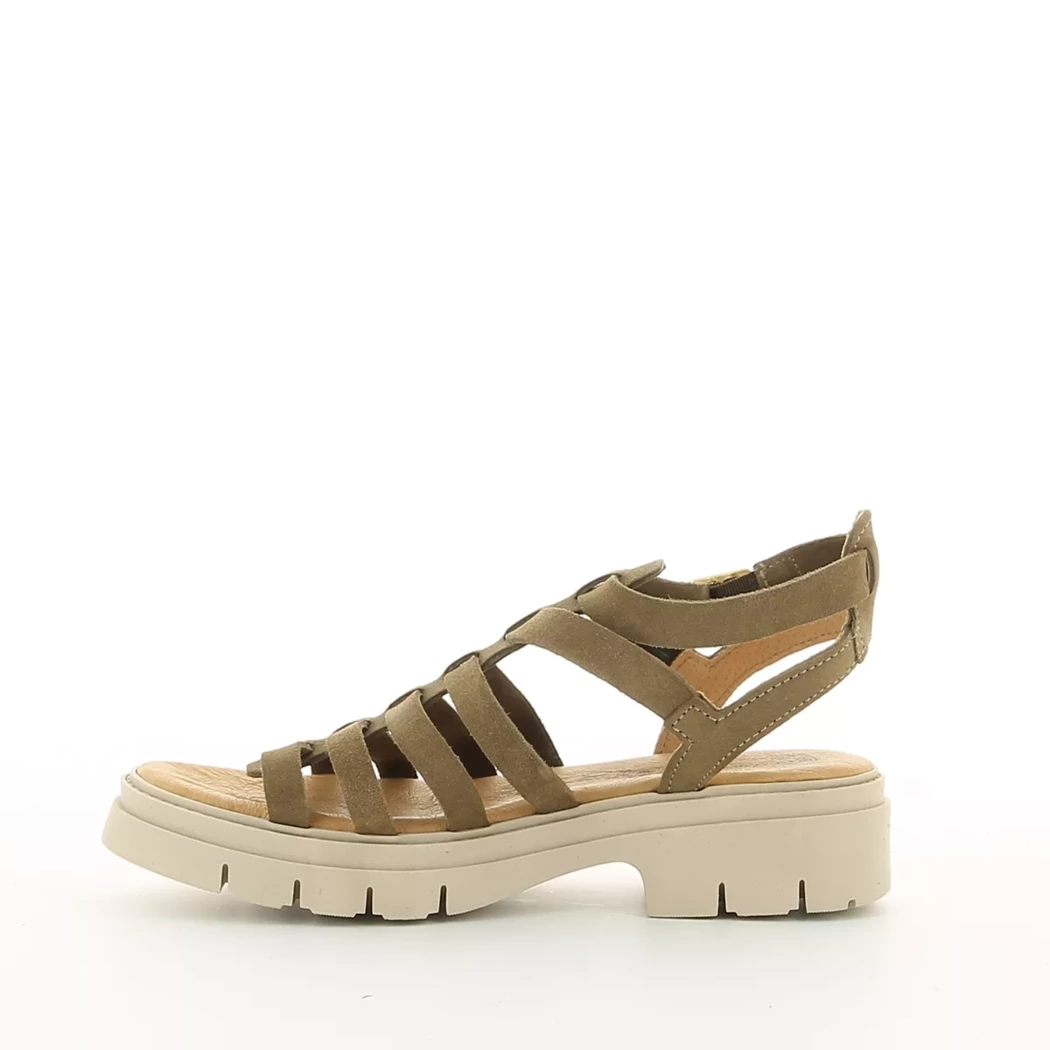 Image (4) de la chaussures Miss Boho - Sandales et Nu-Pieds Taupe en Cuir nubuck