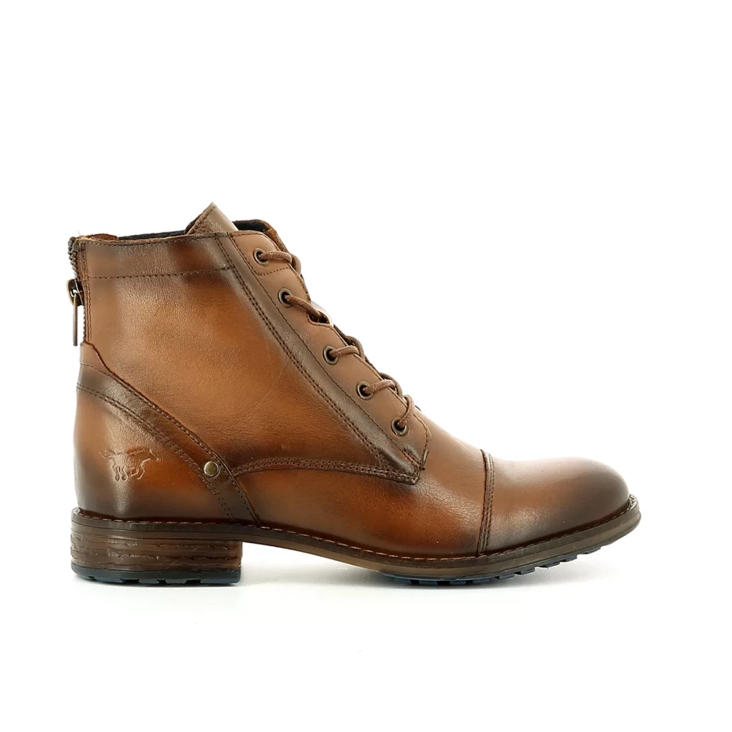 Image (2) de la chaussures Mustang - Bottines Cuir naturel / Cognac en Cuir