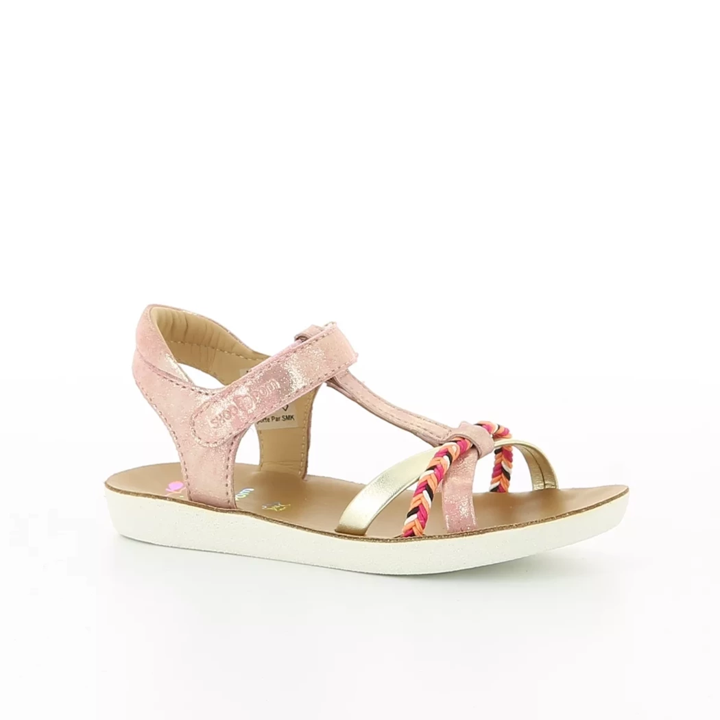 Image (1) de la chaussures Shoo pom - Sandales et Nu-Pieds Rose en Cuir