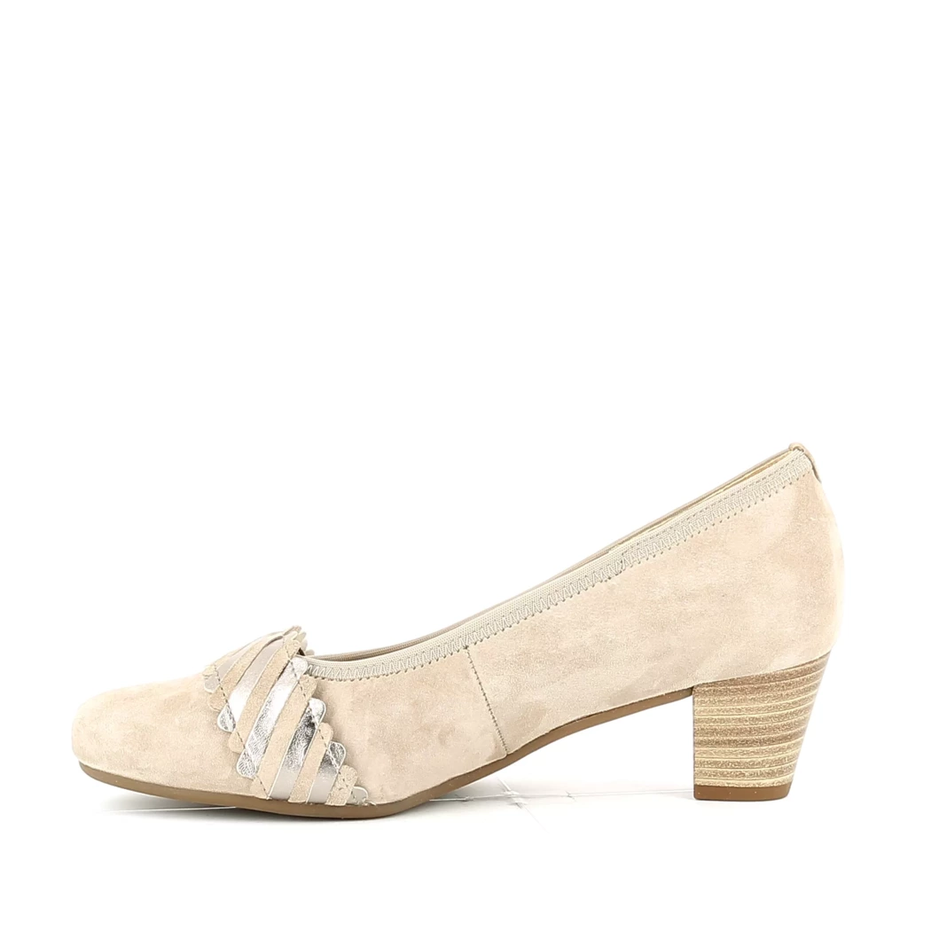 Image (4) de la chaussures Gabor - Escarpins Taupe en Cuir nubuck