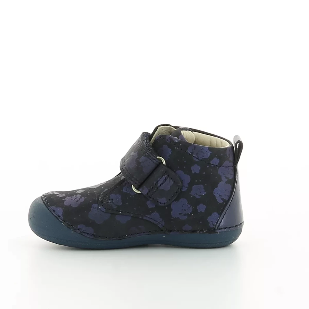 Image (4) de la chaussures Kickers - Bottines Bleu en Cuir nubuck