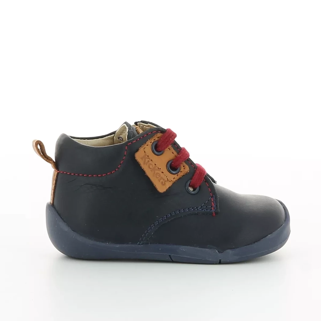 Image (2) de la chaussures Kickers - Bottines Bleu en Cuir