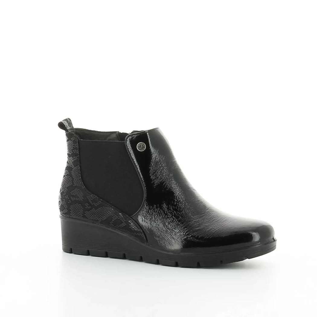 Image (1) de la chaussures Inea - Boots Noir en Cuir vernis