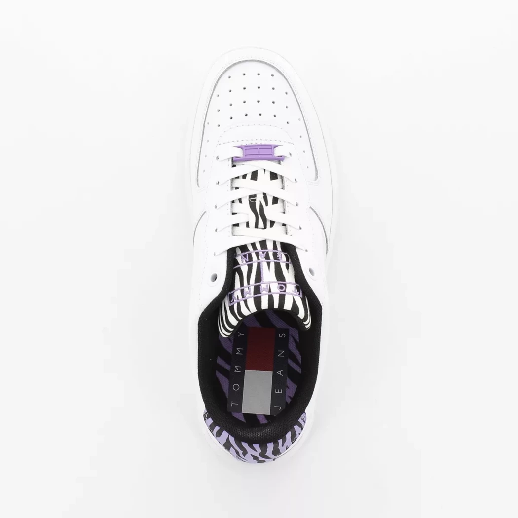 Image (6) de la chaussures Tommy Hilfiger - Baskets Blanc en Cuir