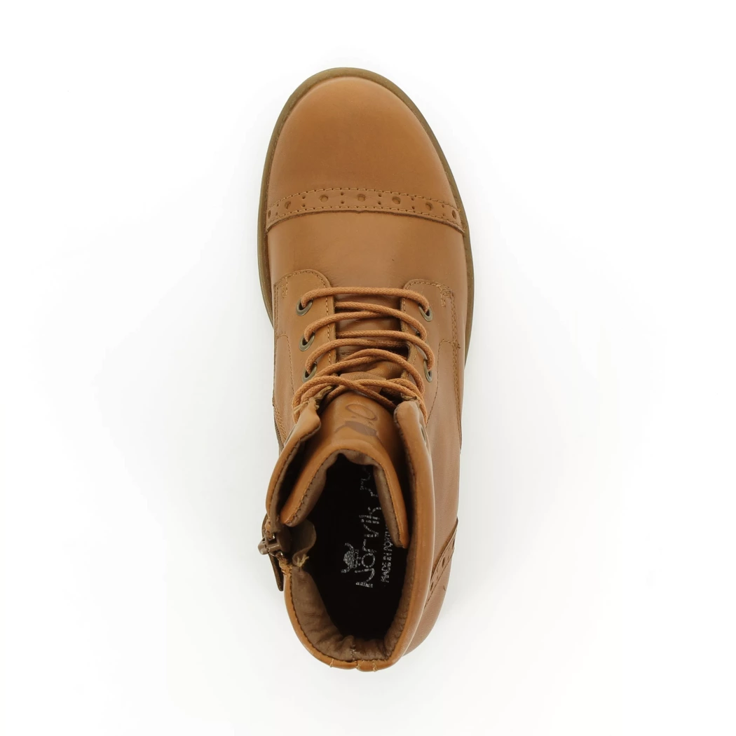 Image (6) de la chaussures Norvik - Bottines Cuir naturel / Cognac en Cuir