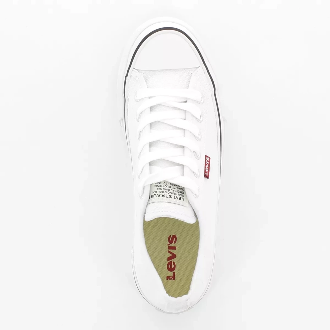 Image (6) de la chaussures Levi's - Baskets Blanc en Textile