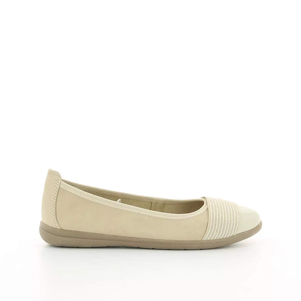 Image (2) de la chaussures Jana - Ballerines Beige en Cuir