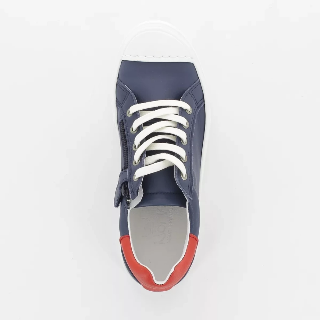 Image (6) de la chaussures Norvik - Chaussures à lacets Bleu en Cuir