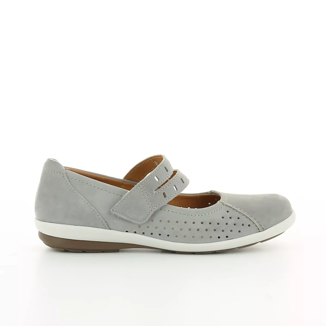 Image (2) de la chaussures Sens - Ballerines Gris en Cuir nubuck