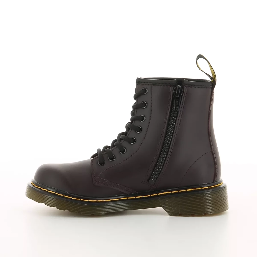 Image (4) de la chaussures Dr. Martens - Bottines Bordeaux en Cuir