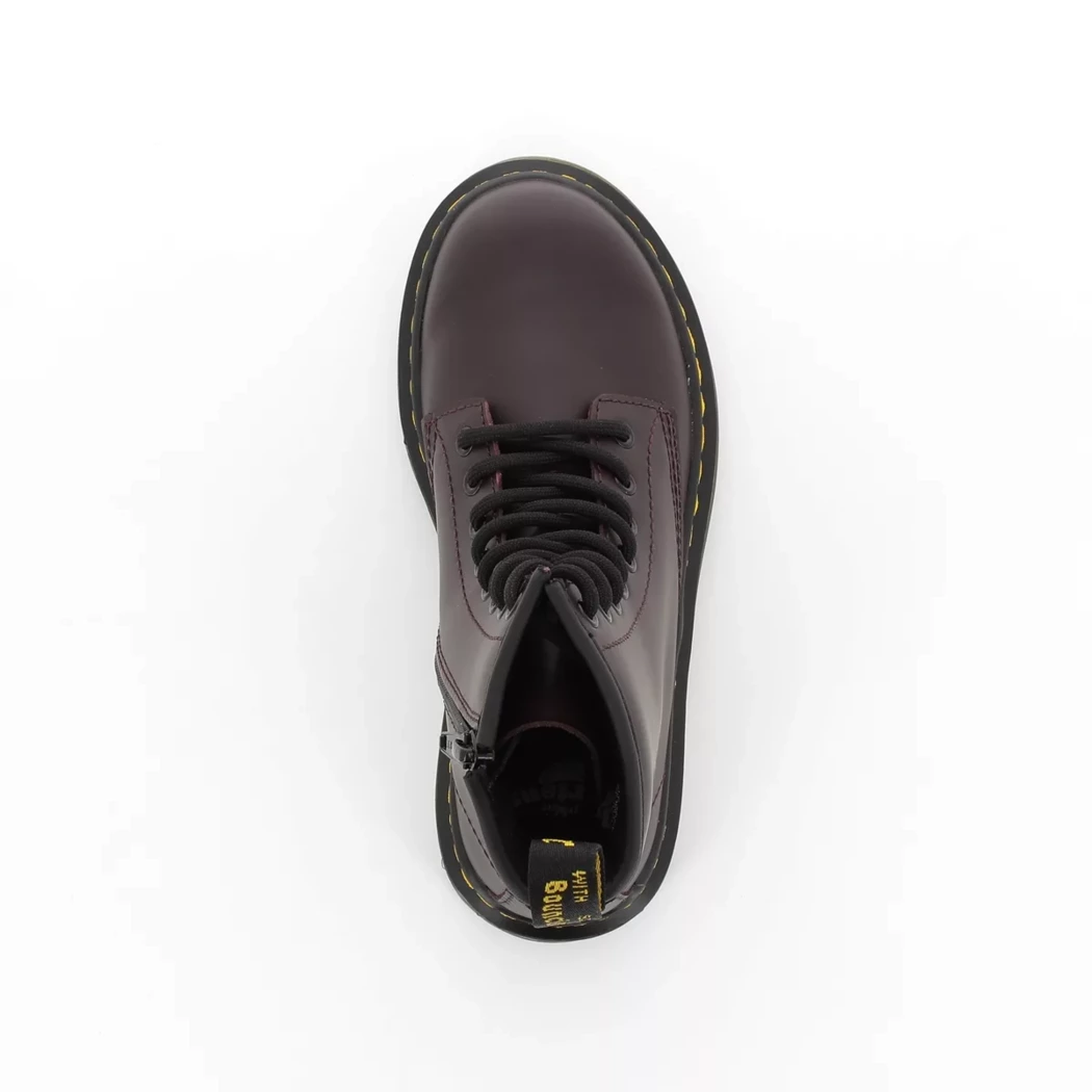 Image (6) de la chaussures Dr. Martens - Bottines Bordeaux en Cuir