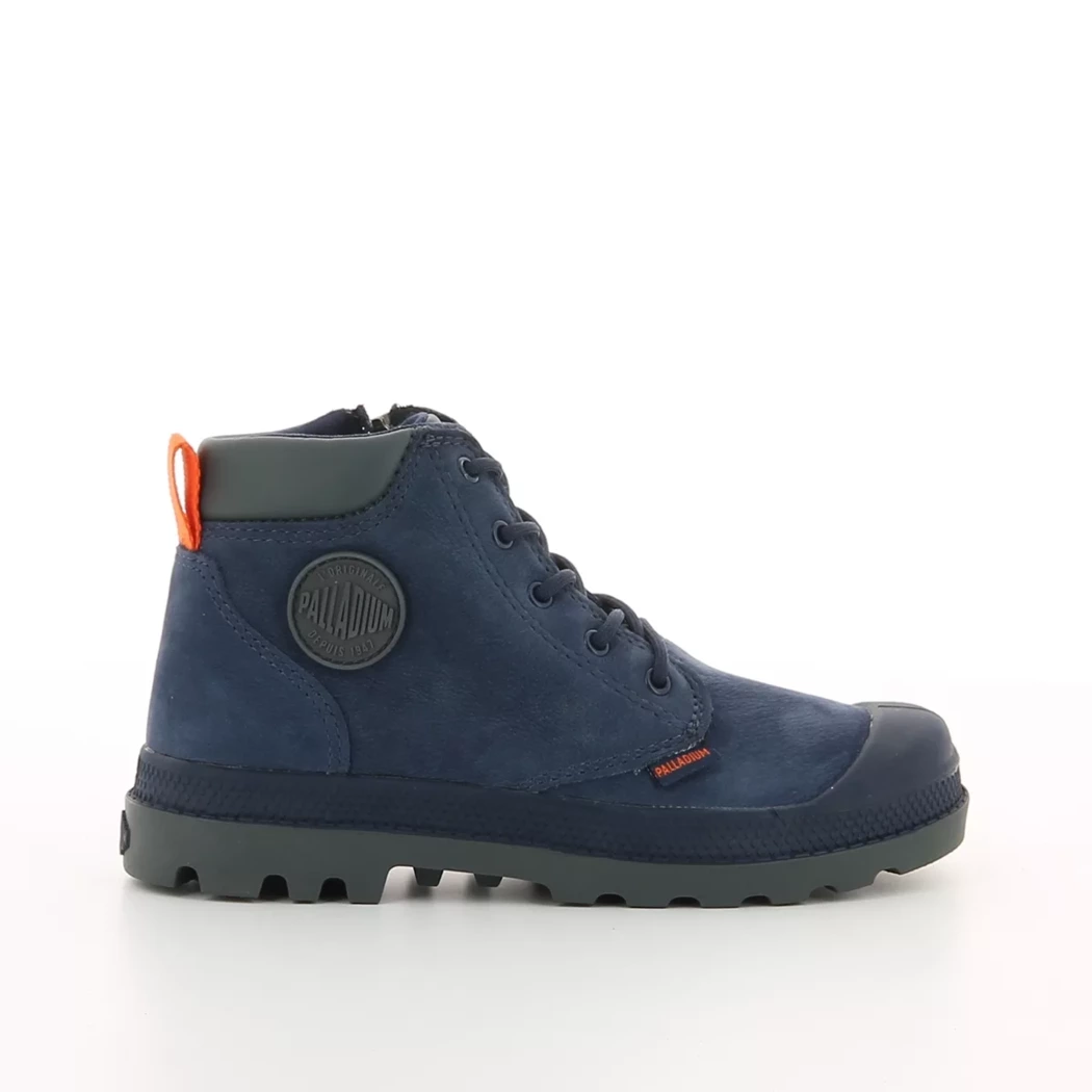 Image (2) de la chaussures Palladium - Bottines Bleu en Cuir nubuck