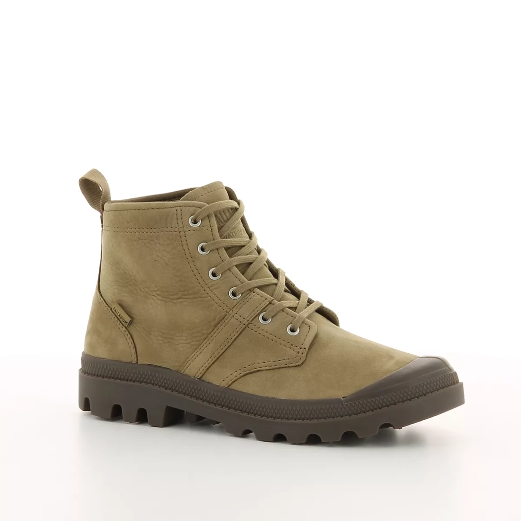 Image (1) de la chaussures Palladium - Bottines Taupe en Cuir nubuck