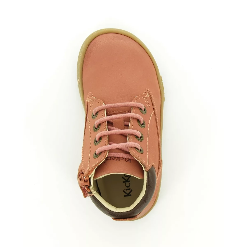 Image (6) de la chaussures Kickers - Bottines Rose en Cuir nubuck