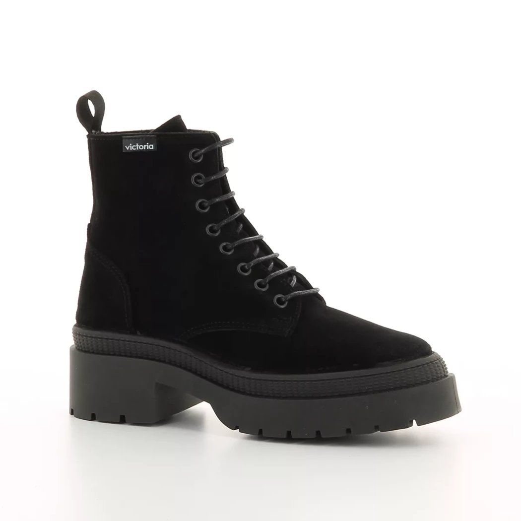 Image (1) de la chaussures Victoria - Bottines Noir en Cuir nubuck