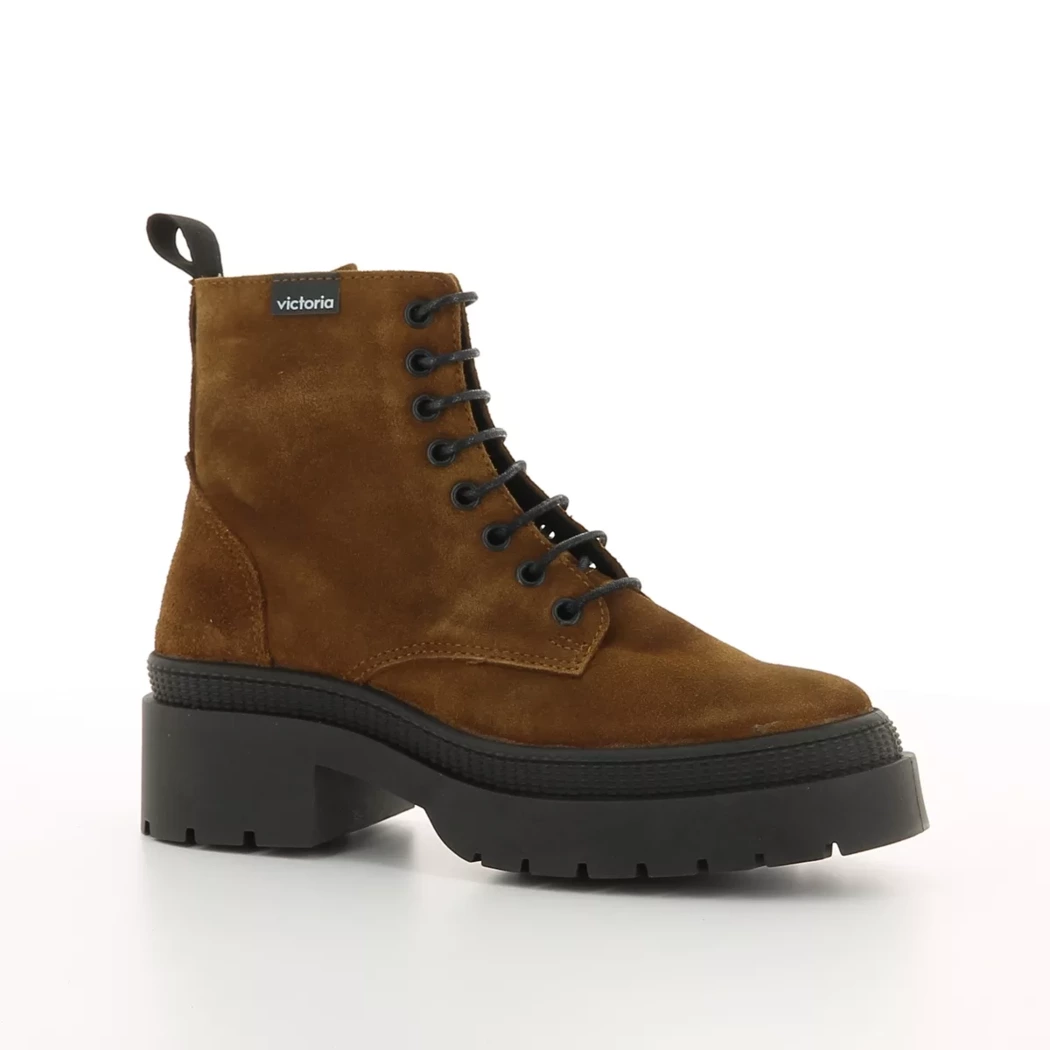 Image (1) de la chaussures Victoria - Bottines Cuir naturel / Cognac en Cuir nubuck