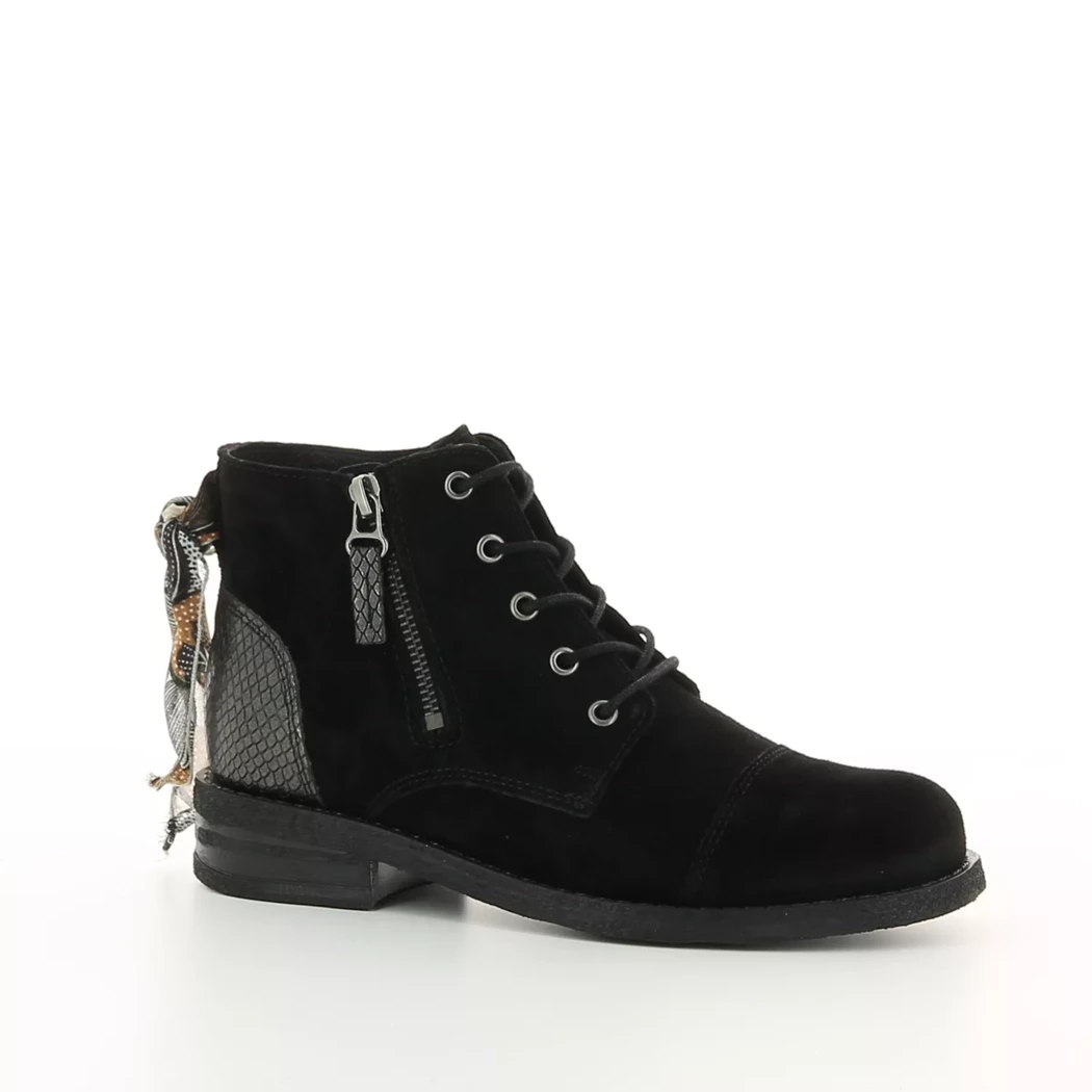 Image (1) de la chaussures Goodstep - Bottines Noir en Cuir nubuck