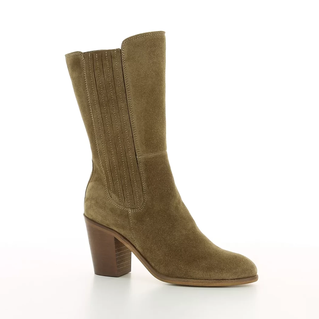 Image (1) de la chaussures Goodstep - Boots Taupe en Cuir nubuck