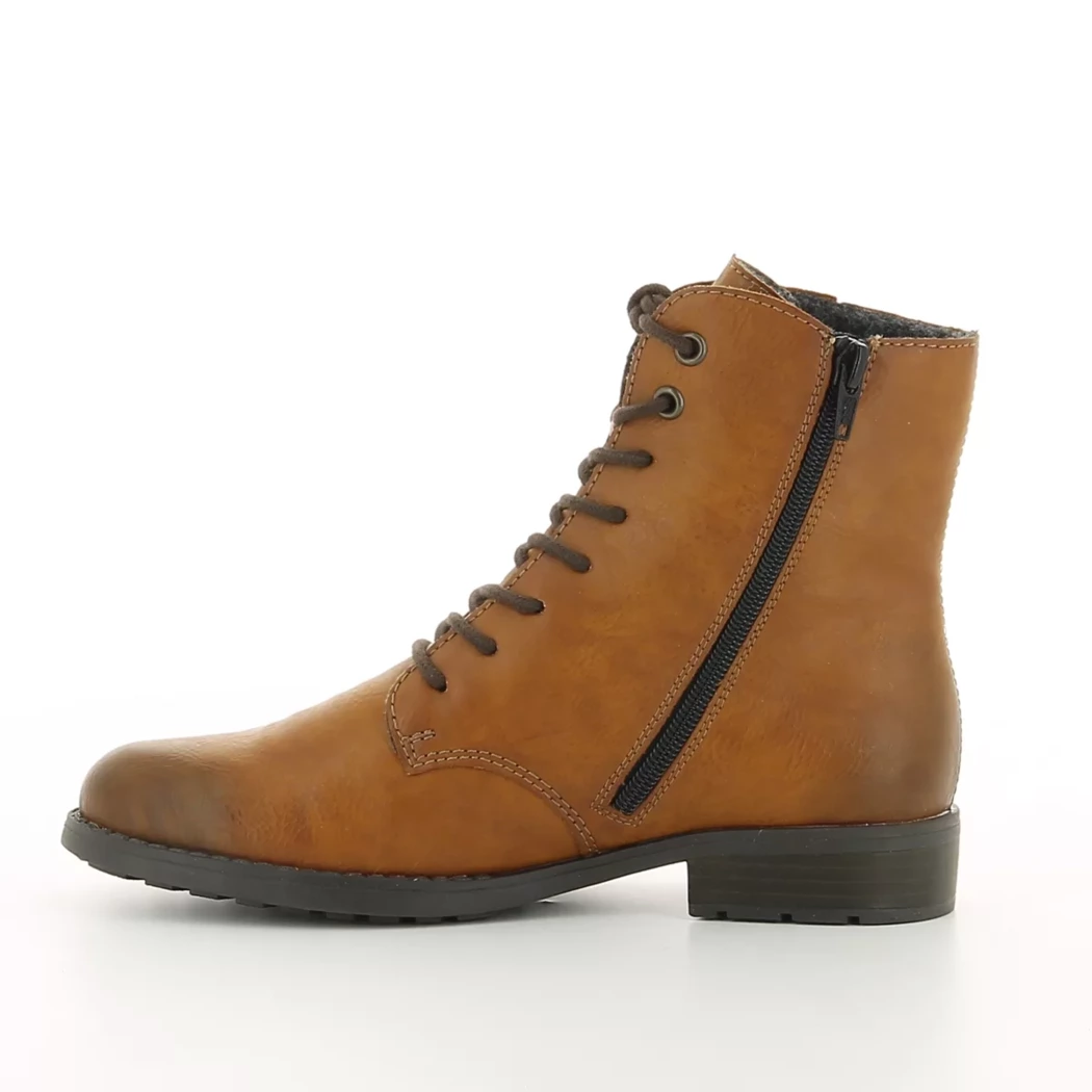 Image (4) de la chaussures Rieker - Bottines Cuir naturel / Cognac en Cuir synthétique