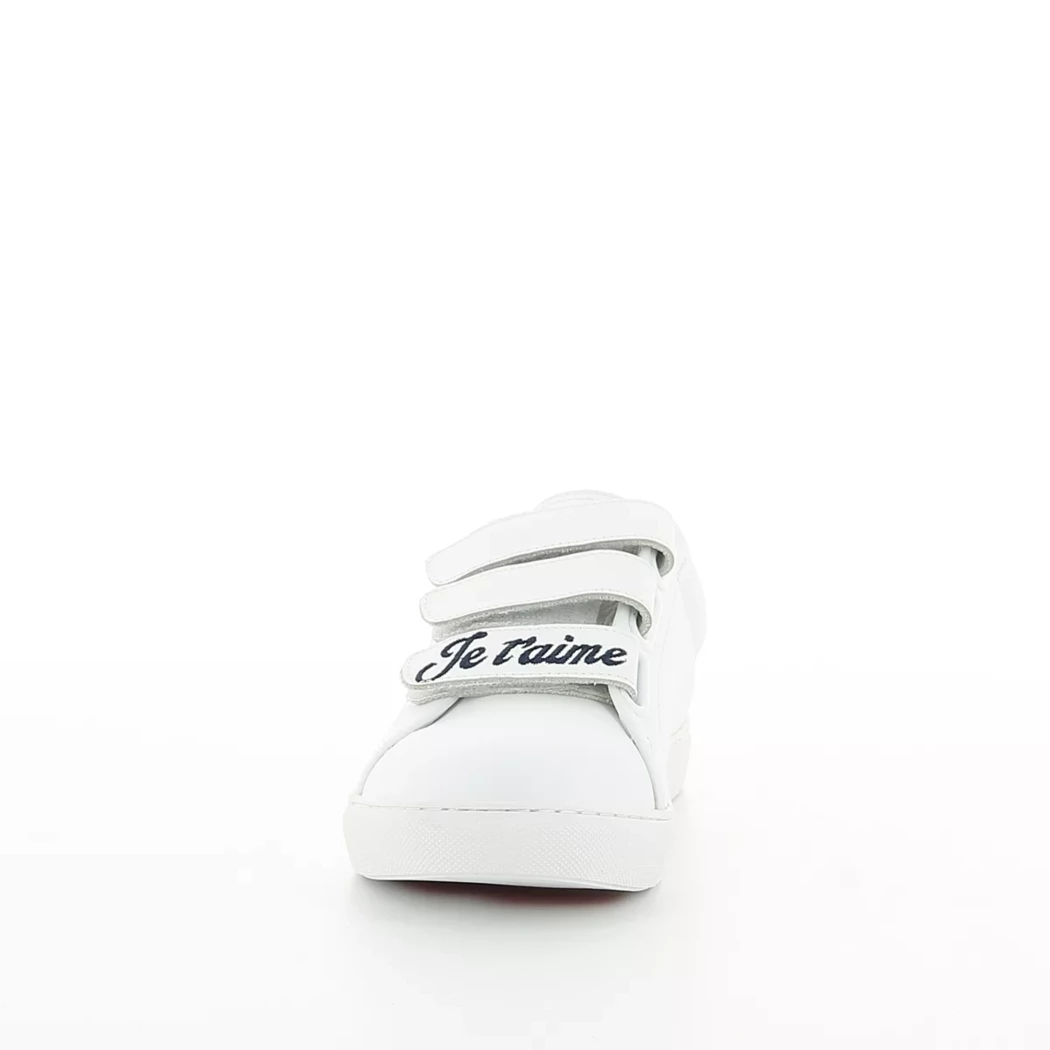 Image (5) de la chaussures Bons baisers de Paname - Baskets Blanc en Cuir