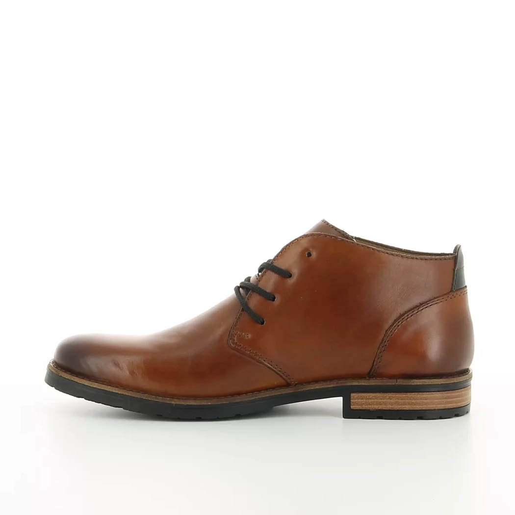 Image (4) de la chaussures Rieker - Bottines Cuir naturel / Cognac en Cuir