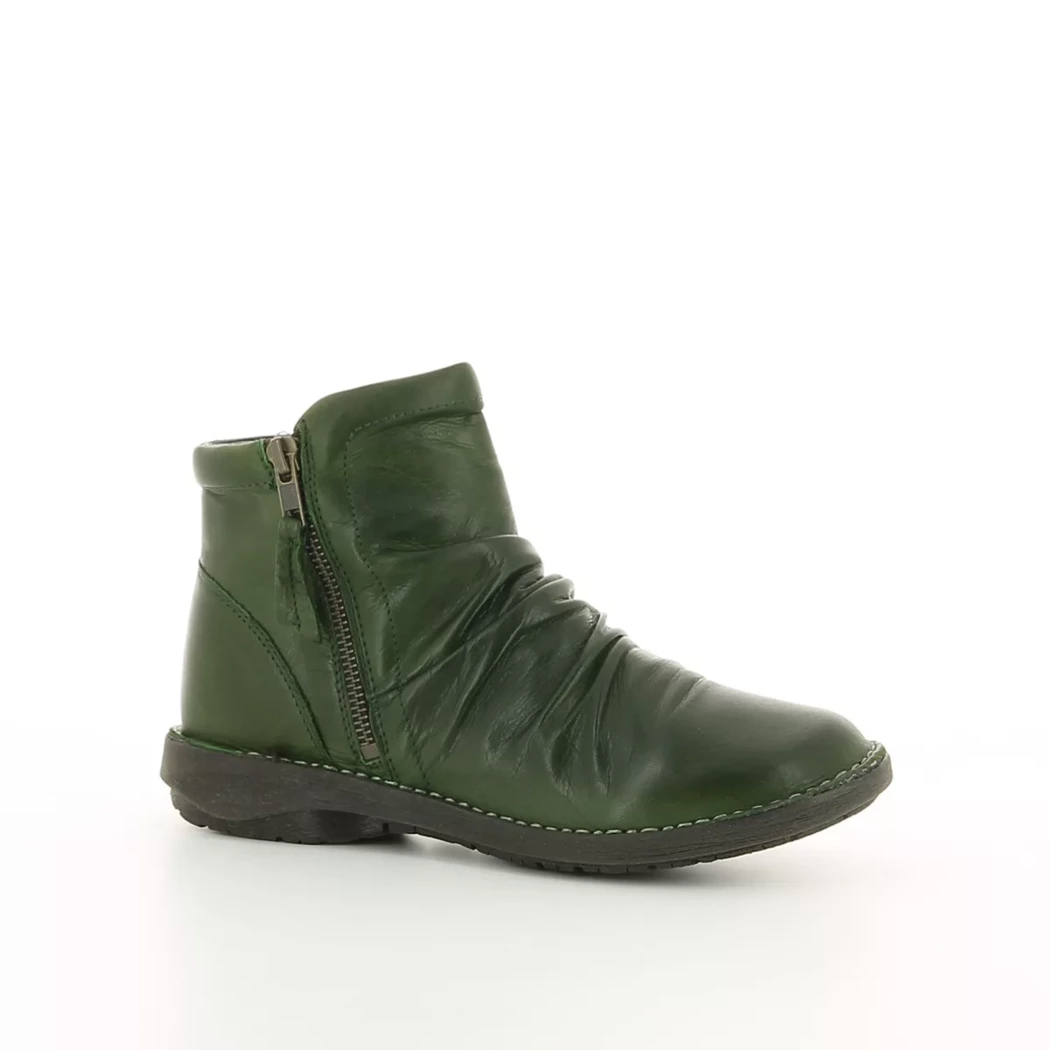 Image (1) de la chaussures Miz Mooz - Boots Vert en Cuir