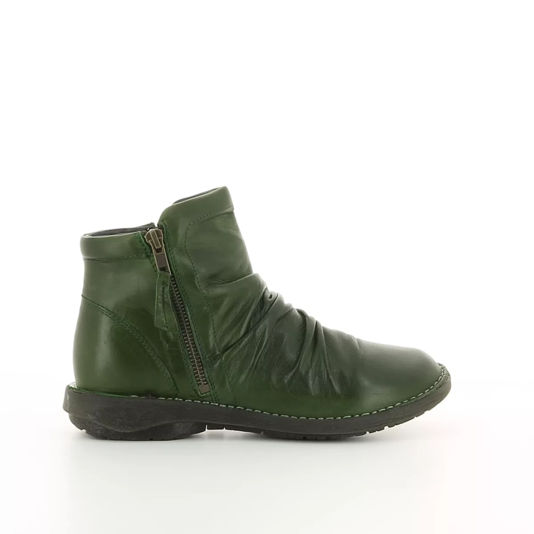 Image (2) de la chaussures Miz Mooz - Boots Vert en Cuir