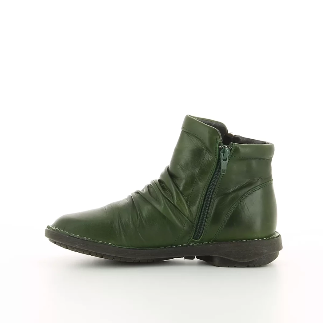 Image (4) de la chaussures Miz Mooz - Boots Vert en Cuir