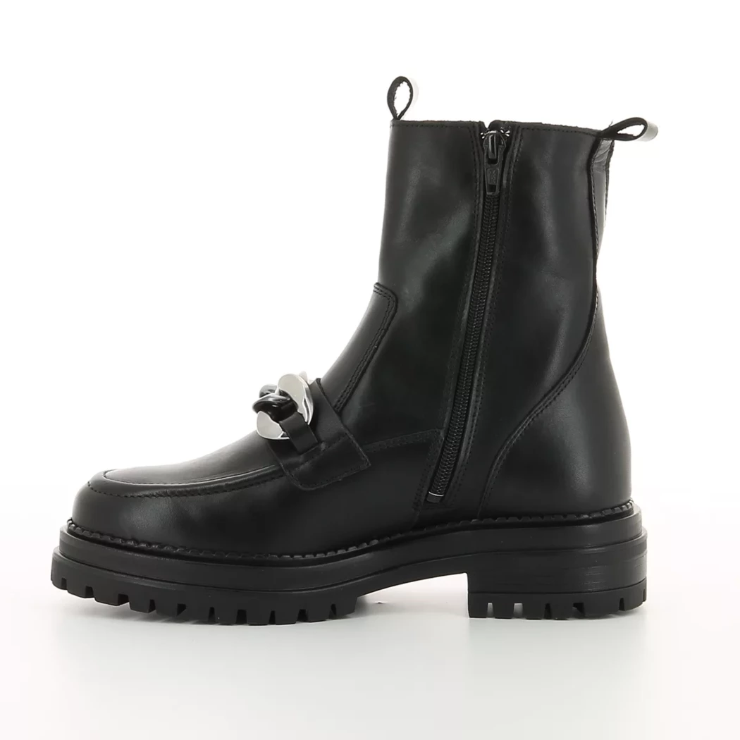 Image (4) de la chaussures Poelman - Boots Noir en Cuir