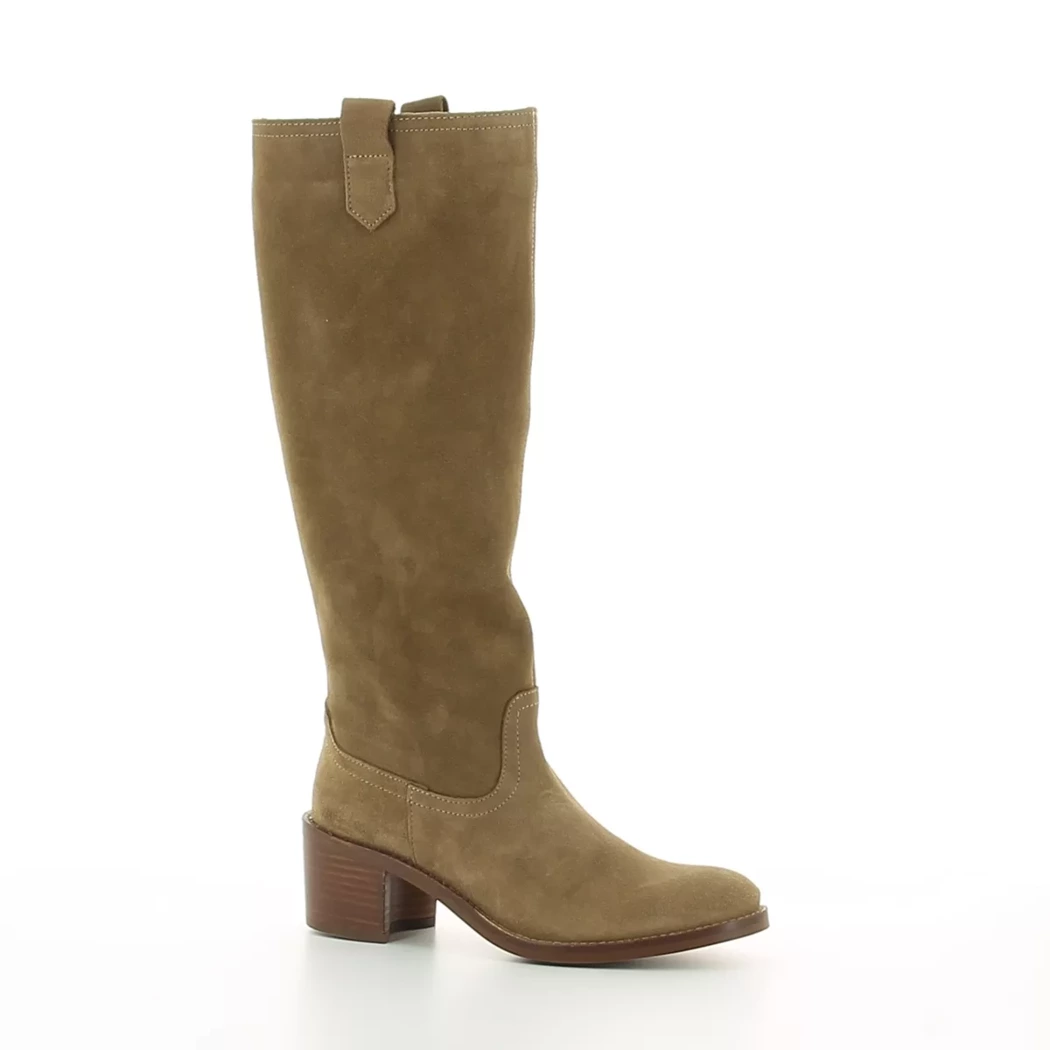 Image (1) de la chaussures Patricia Miller - Bottes Taupe en Cuir nubuck