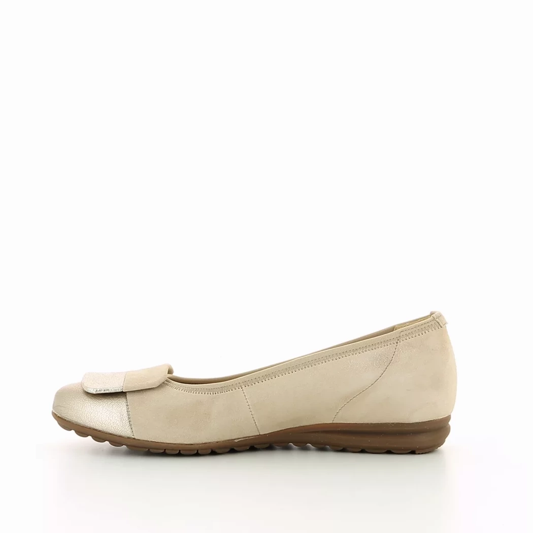 Image (4) de la chaussures Gabor - Ballerines Taupe en Cuir nubuck