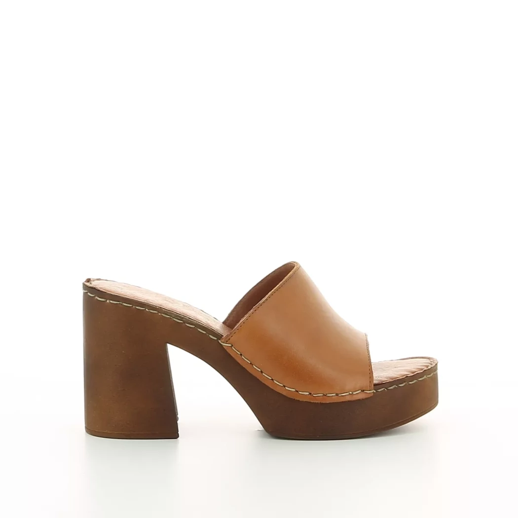 Image (2) de la chaussures Dozo - Mules et Sabots Cuir naturel / Cognac en Cuir