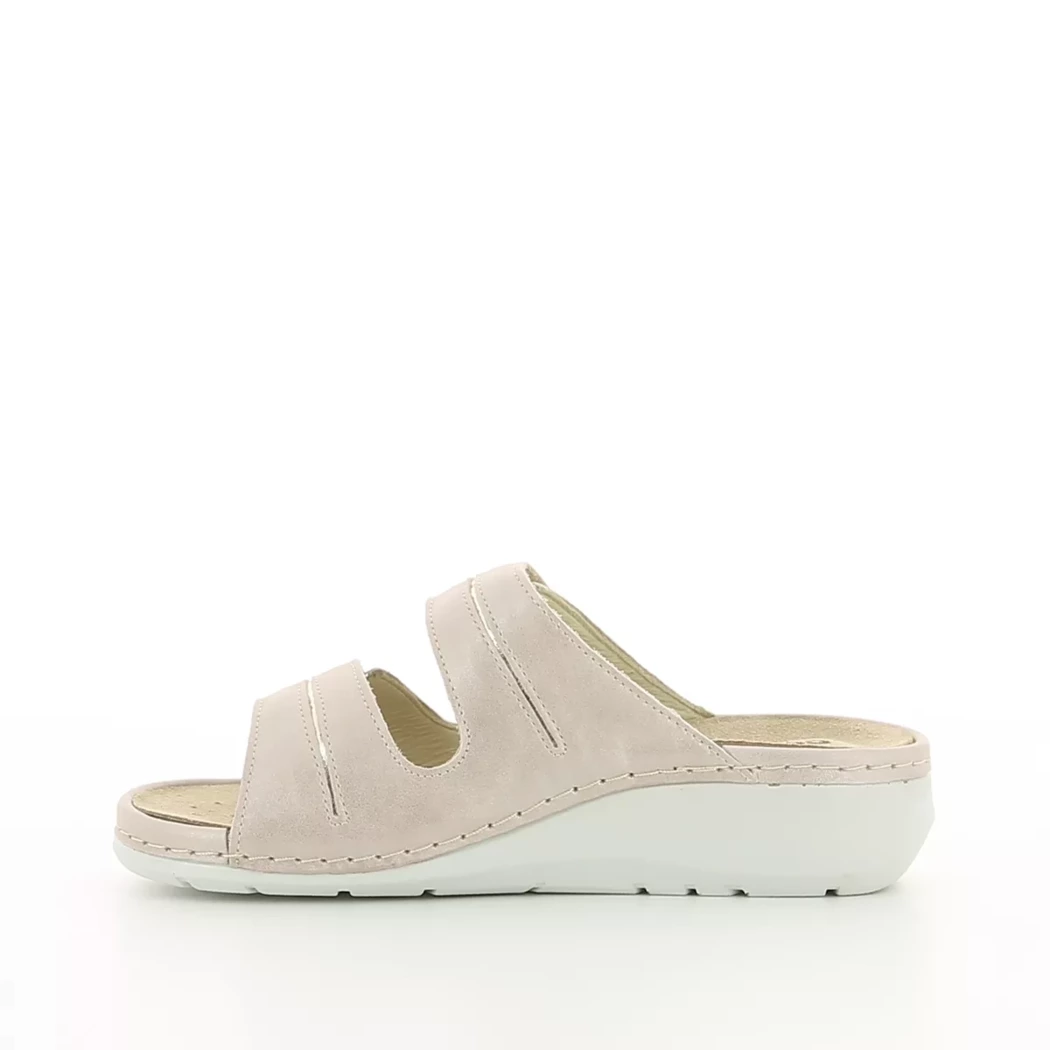 Image (4) de la chaussures Comfort Plus - Mules et Sabots Rose en Cuir