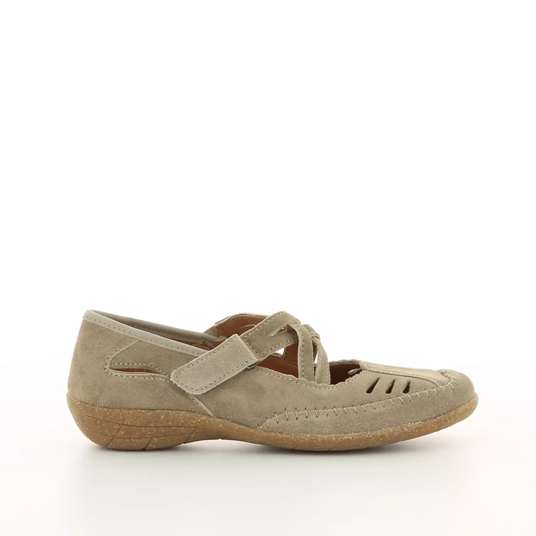 Image (2) de la chaussures Sens - Ballerines Taupe en Cuir nubuck