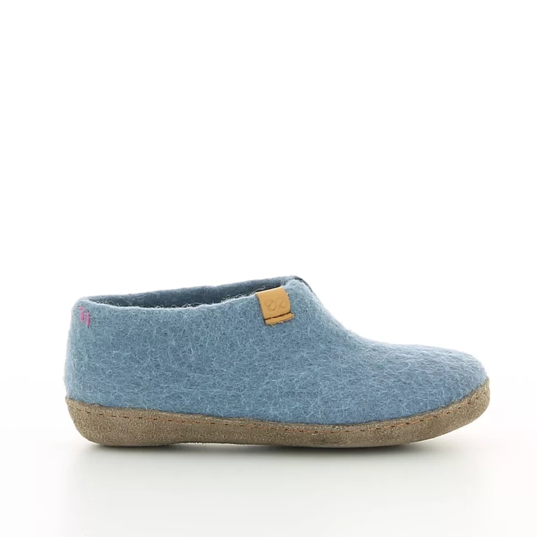 Image (2) de la chaussures Wool - Pantoufles et Chaussons Bleu en Laine