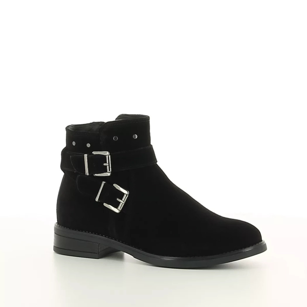 Image (1) de la chaussures Goodstep - Boots Noir en Cuir nubuck