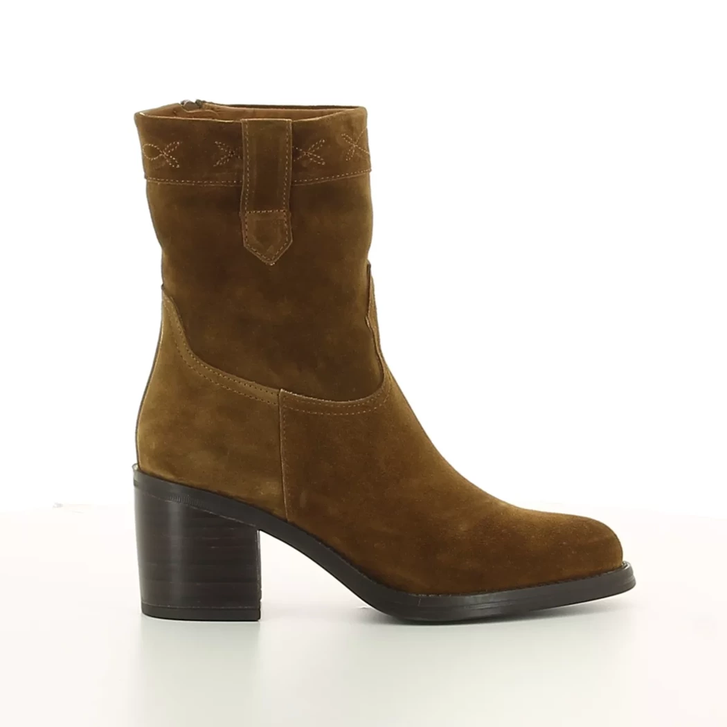 Image (2) de la chaussures Alpe - Boots Cuir naturel / Cognac en Cuir nubuck