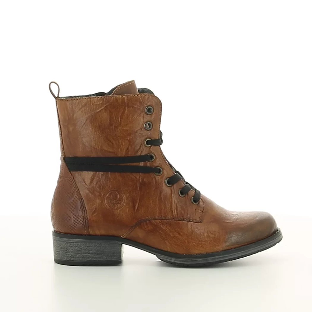 Image (2) de la chaussures Rieker - Bottines Cuir naturel / Cognac en Cuir