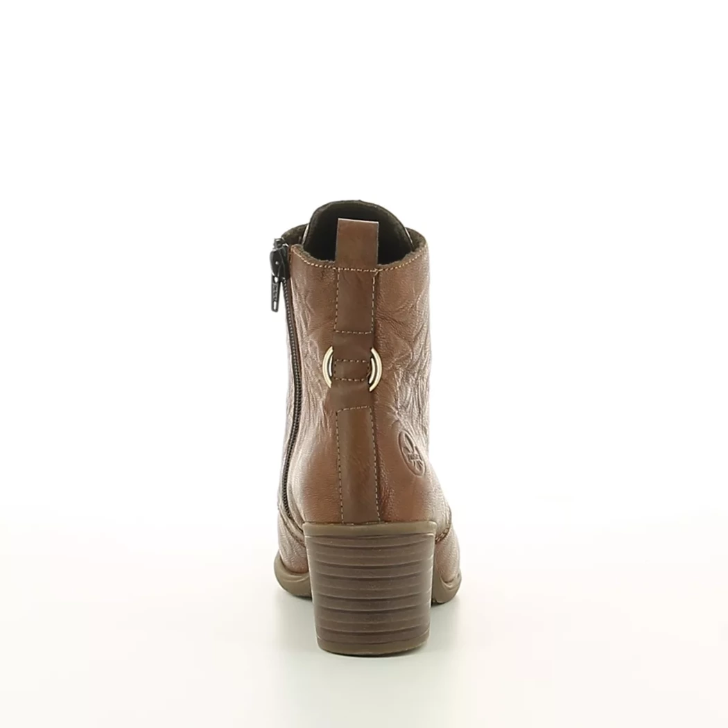 Image (3) de la chaussures Rieker - Bottines Cuir naturel / Cognac en Cuir