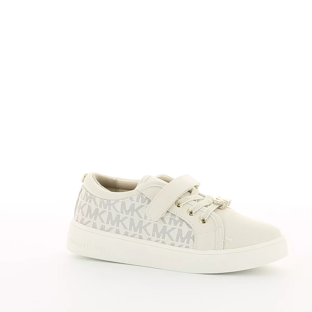 Image (1) de la chaussures Michael Kors Kids - Baskets Beige en Cuir synthétique