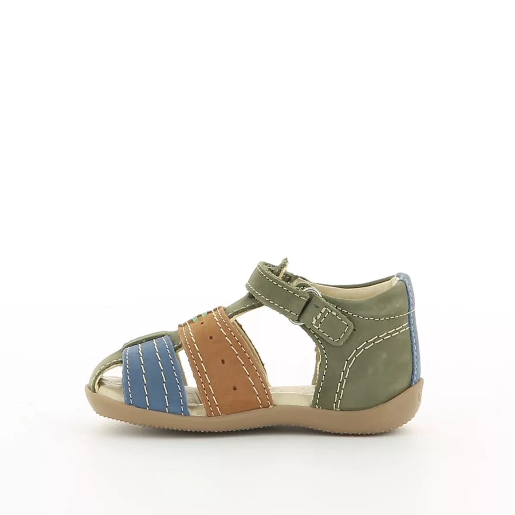 Image (4) de la chaussures Kickers - Sandales et Nu-Pieds Vert en Cuir nubuck