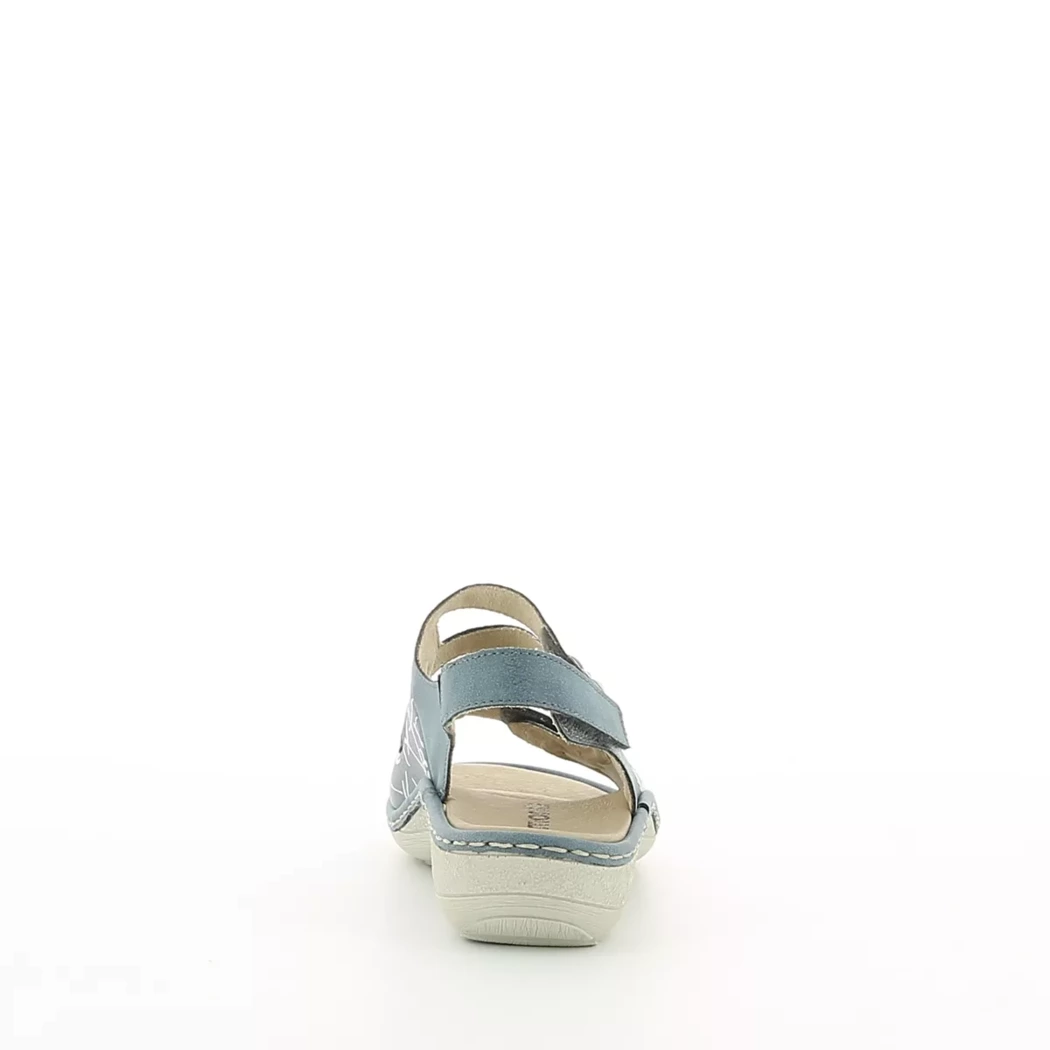 Image (3) de la chaussures Remonte - Sandales et Nu-Pieds Bleu en Cuir nubuck
