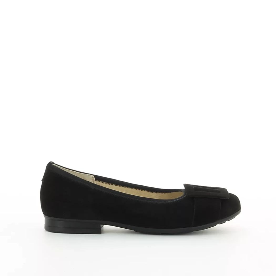 Image (2) de la chaussures Gabor - Ballerines Noir en Cuir nubuck