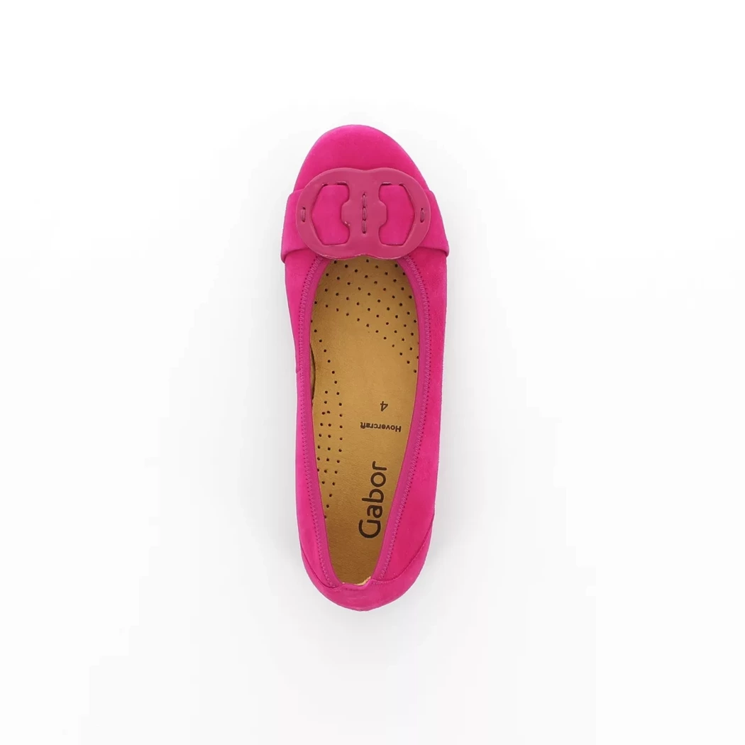 Image (6) de la chaussures Gabor - Ballerines Rose en Cuir nubuck