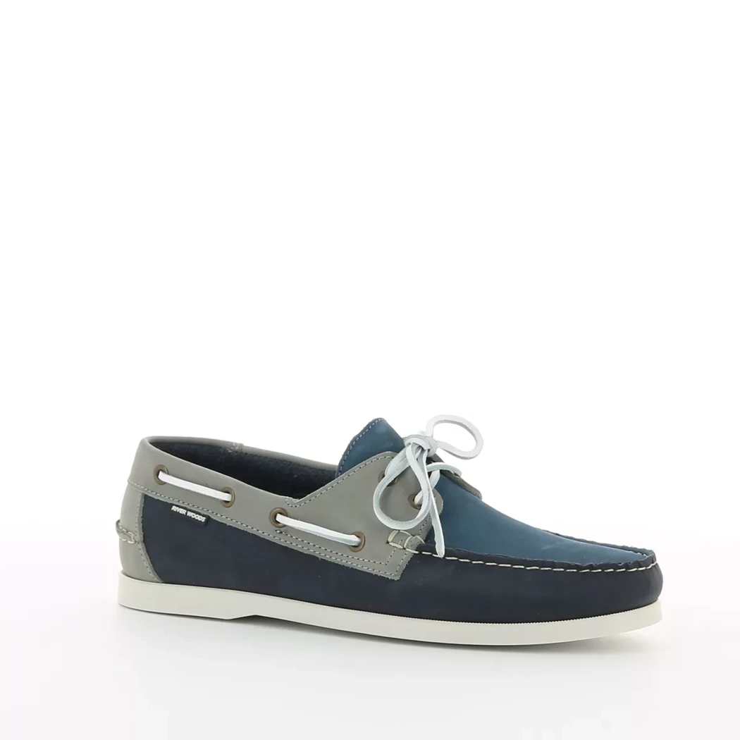 Image (1) de la chaussures Riverwoods - Chaussures bateau Bleu en Cuir nubuck