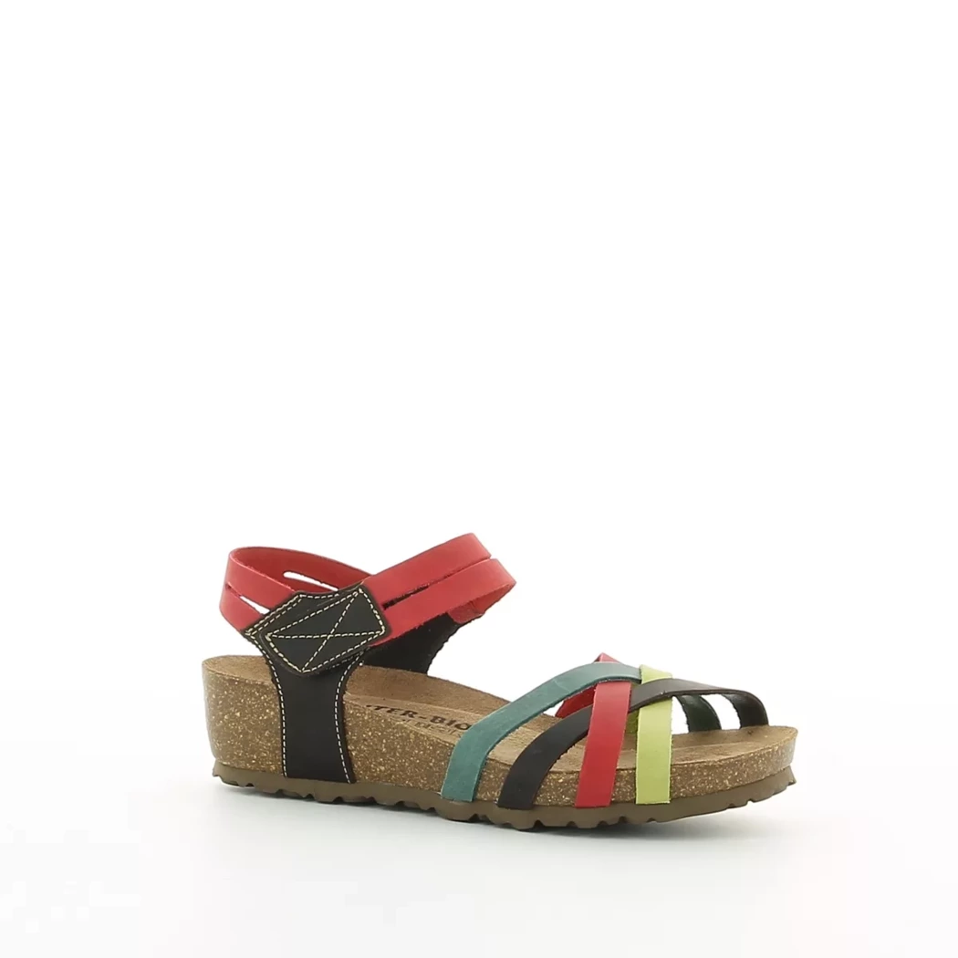 Image (1) de la chaussures Inter Bios - Sandales et Nu-Pieds Multicolore en Cuir