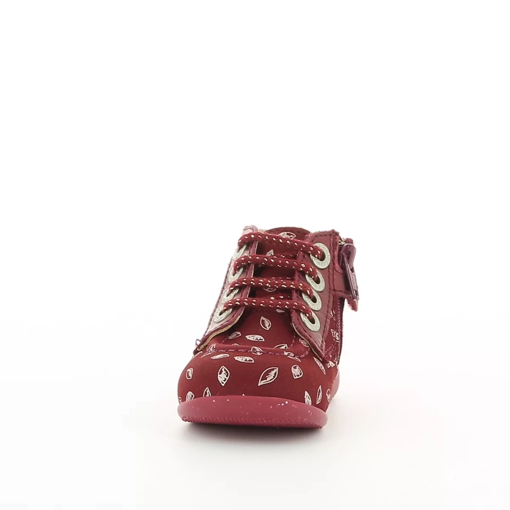 Image (5) de la chaussures Kickers - Bottines Bordeaux en Cuir nubuck